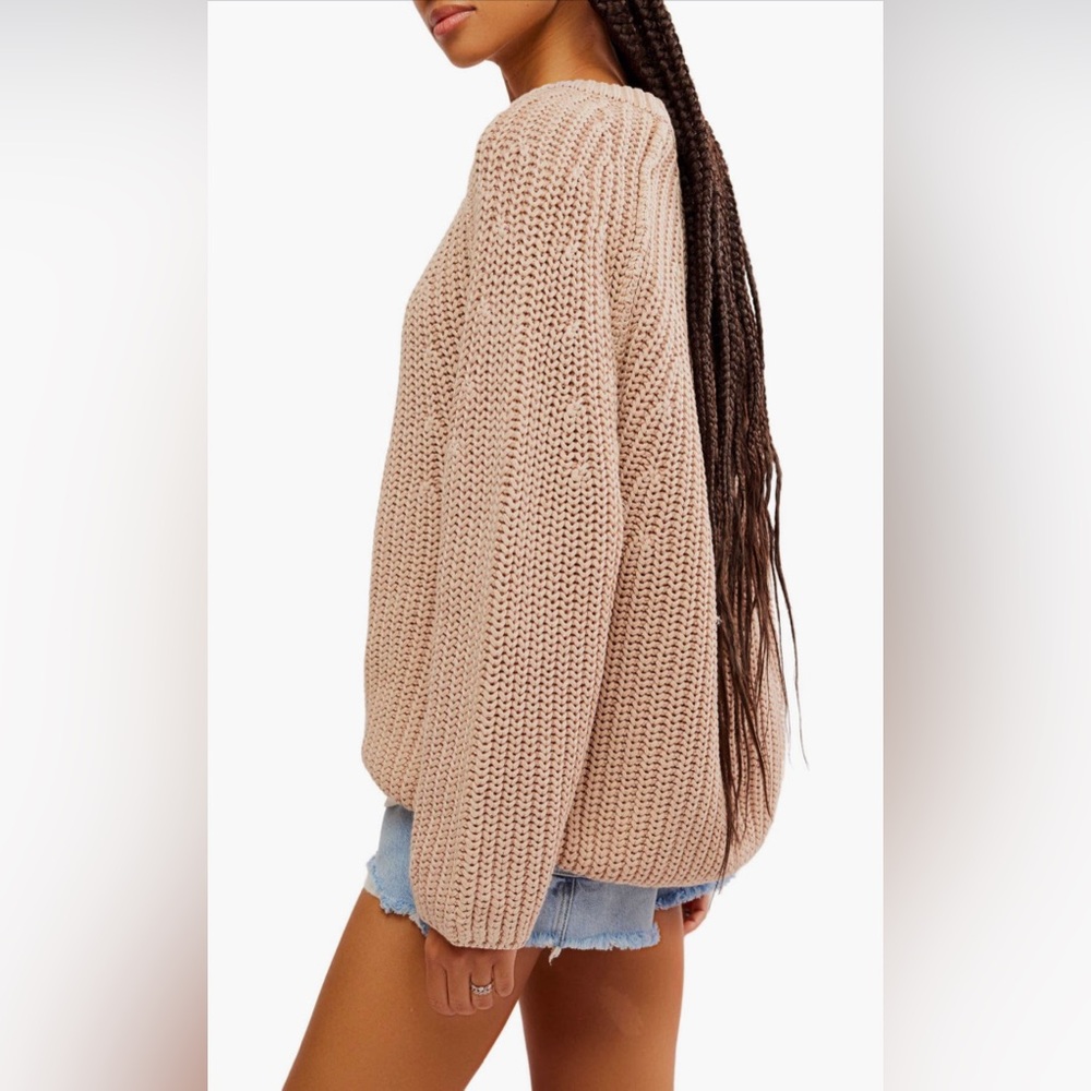 TAKE ME HOME COTTON SWEATER IN Sandcastle - Picture 8 of 10